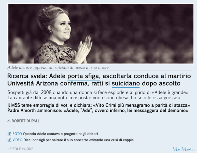 Fake News-Adele-Menagrama